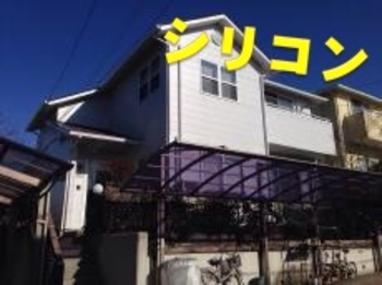 屋根も外壁も弱溶剤シリコンでのながもち塗装工事！シンプルでモダンなお家の誕生です☆
