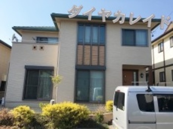 最高級多彩仕上げのダイヤカレイドでの塗り替え！新たな積水ハウスに変身です！