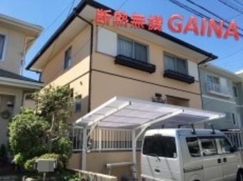 屋根外壁共にガイナで塗り替えて、断熱積水ハウスに生まれ変わりました☆