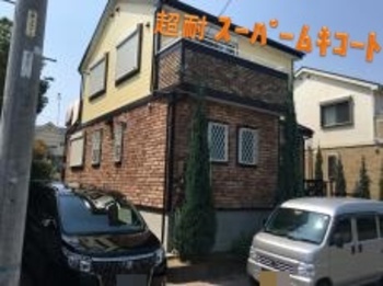 既設ブリックタイルに合わせた色選び！コゲ茶色が絶妙なアクセントに☆