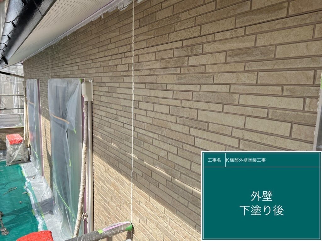 下塗り後です。