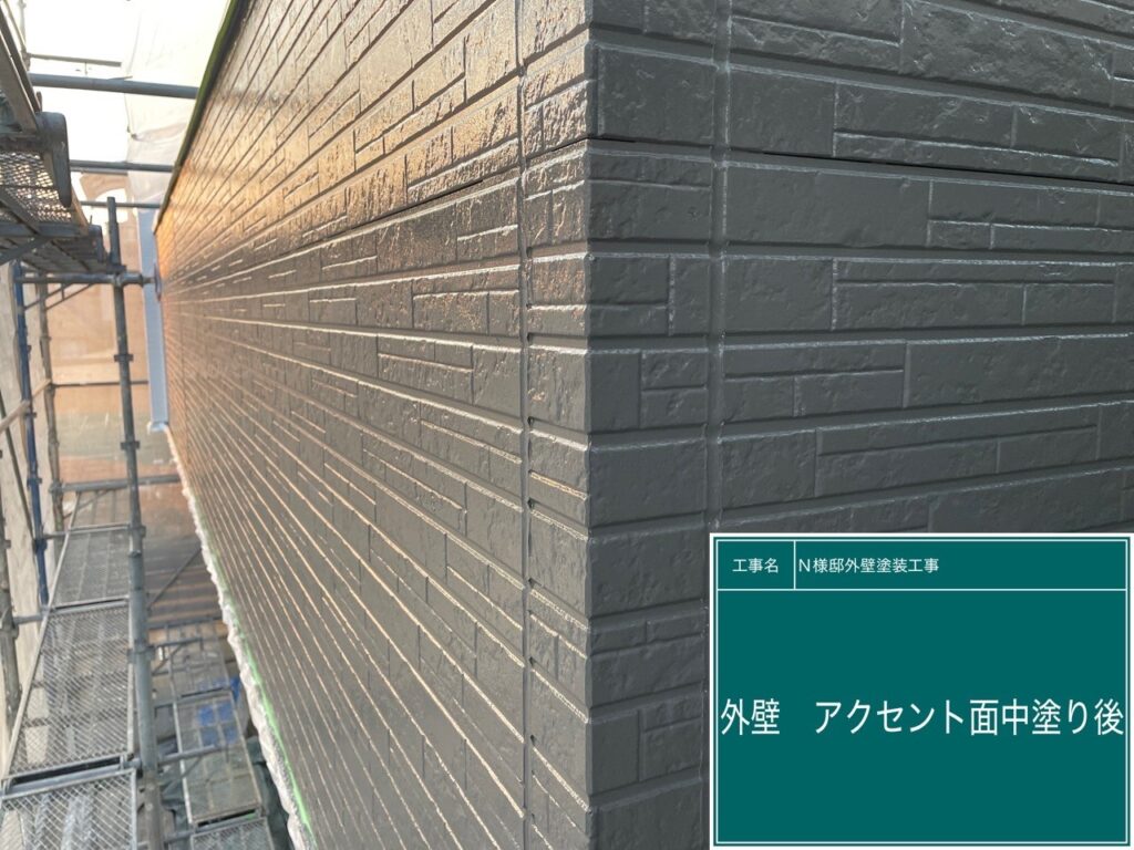 中塗り後です。