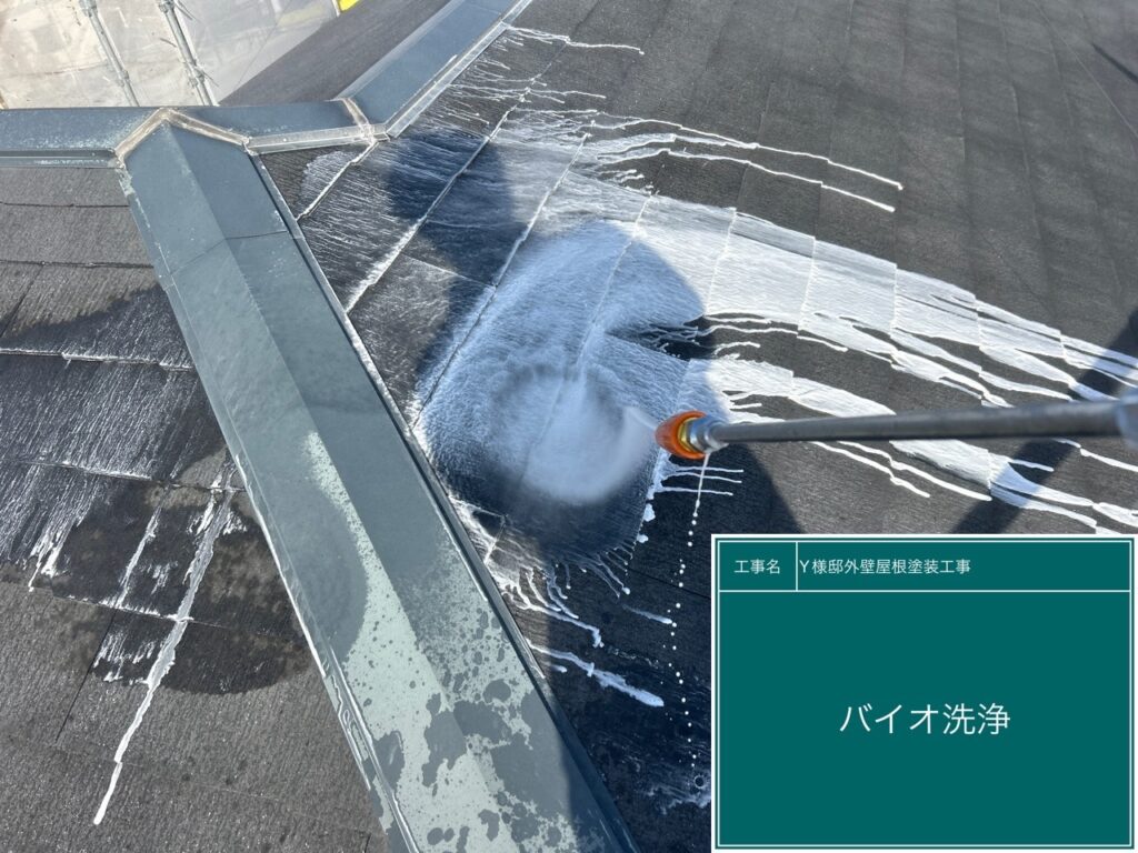 屋根バイオ洗浄