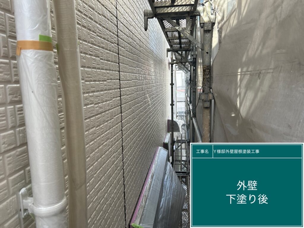 下塗り後です。