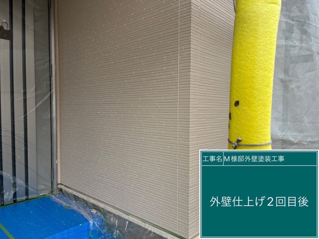 上塗り後です。