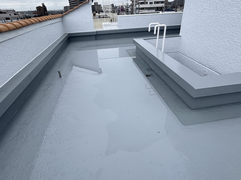 屋上防水もしっかり施工できました！