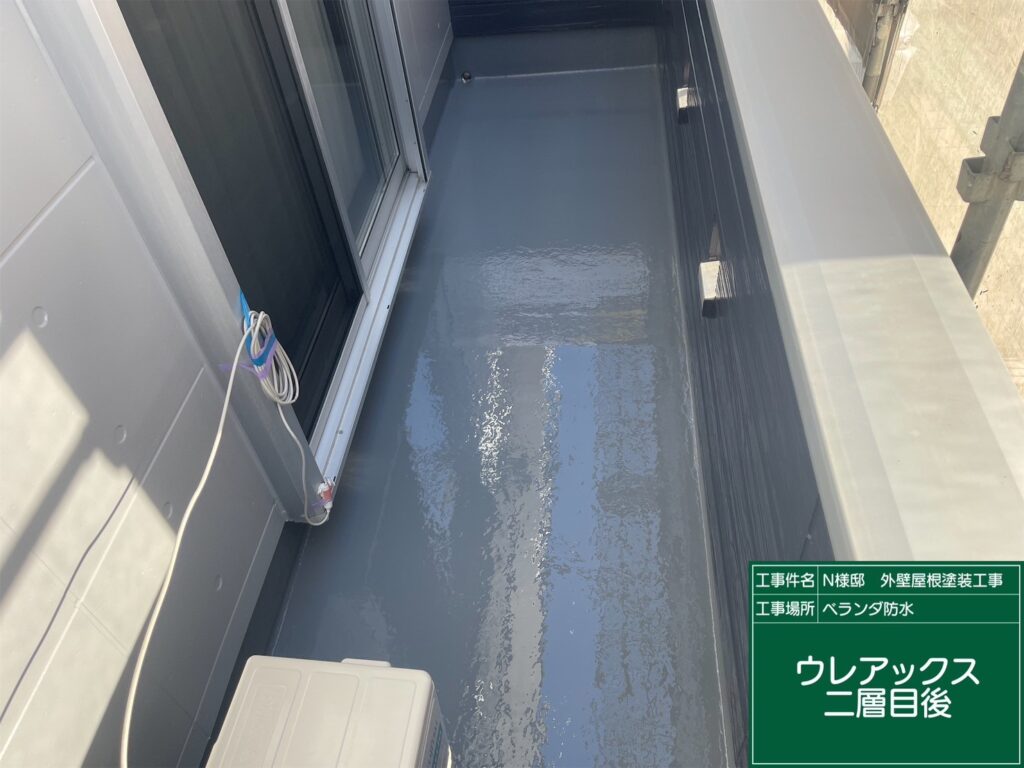 塗布後です。