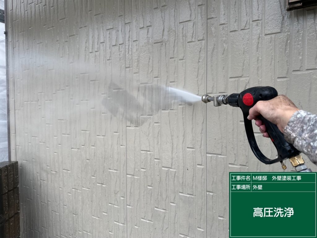 壁高圧ジェット洗浄