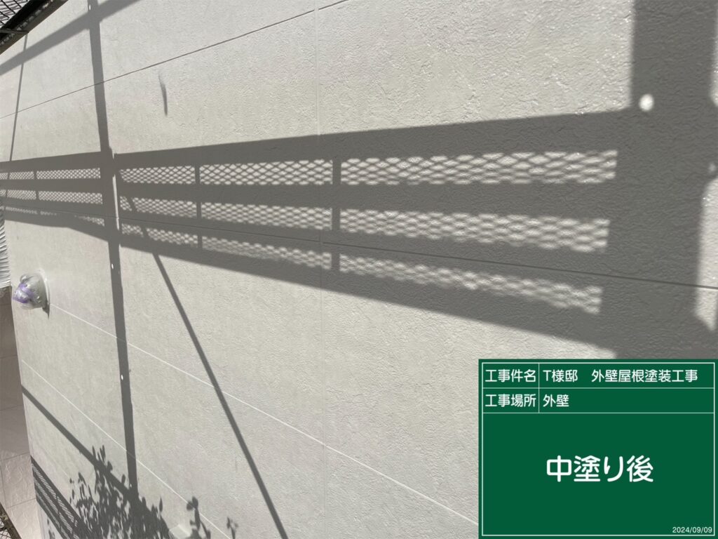 中塗り後です。
