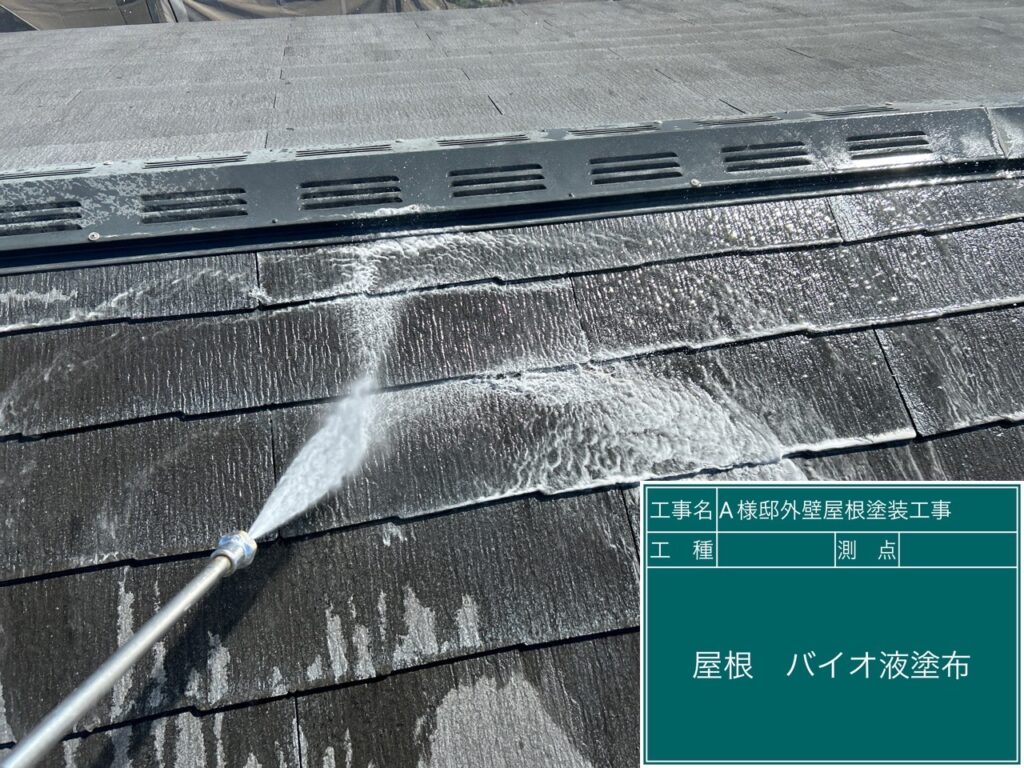 屋根バイオ洗浄