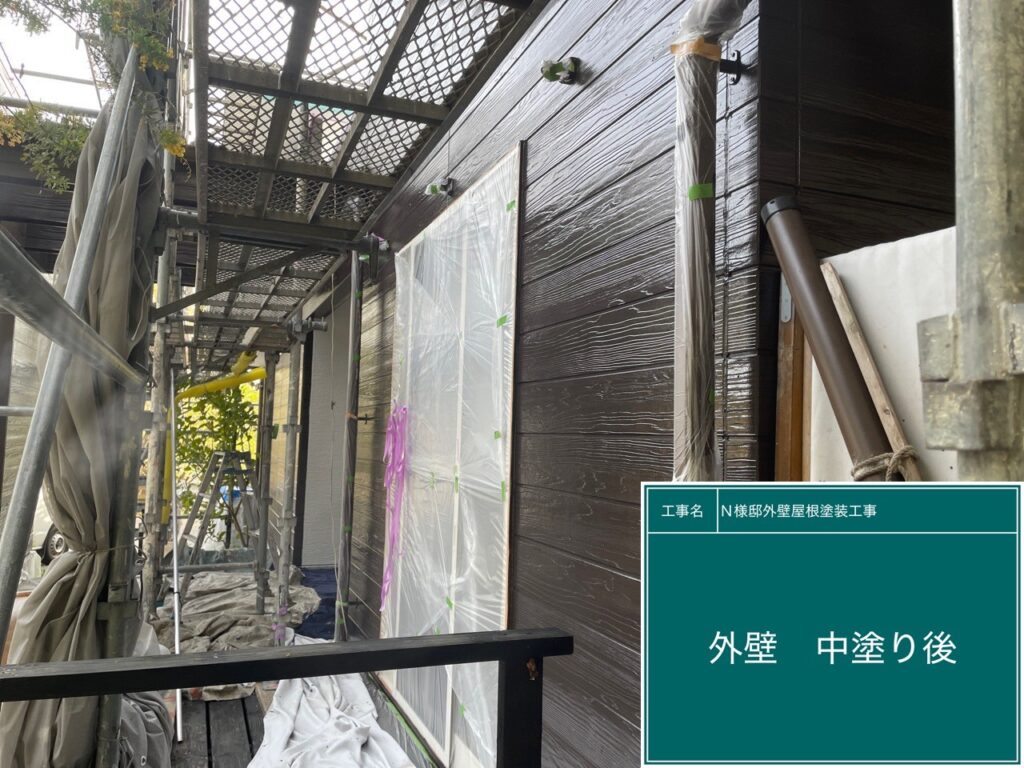 中塗り後です。