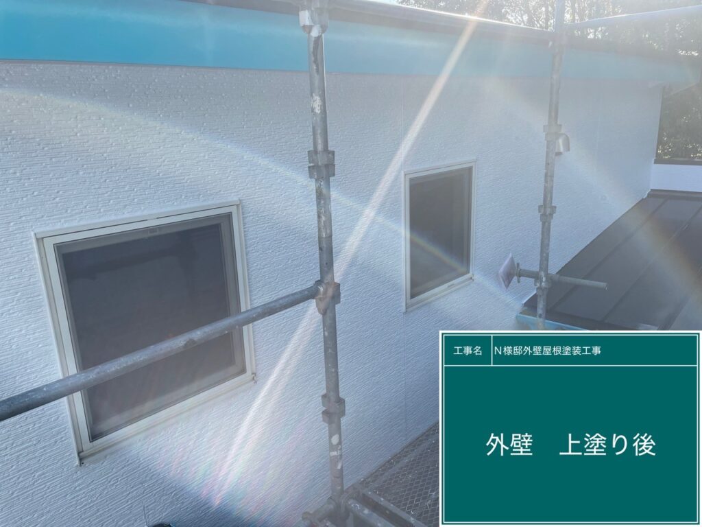 上塗り後です。