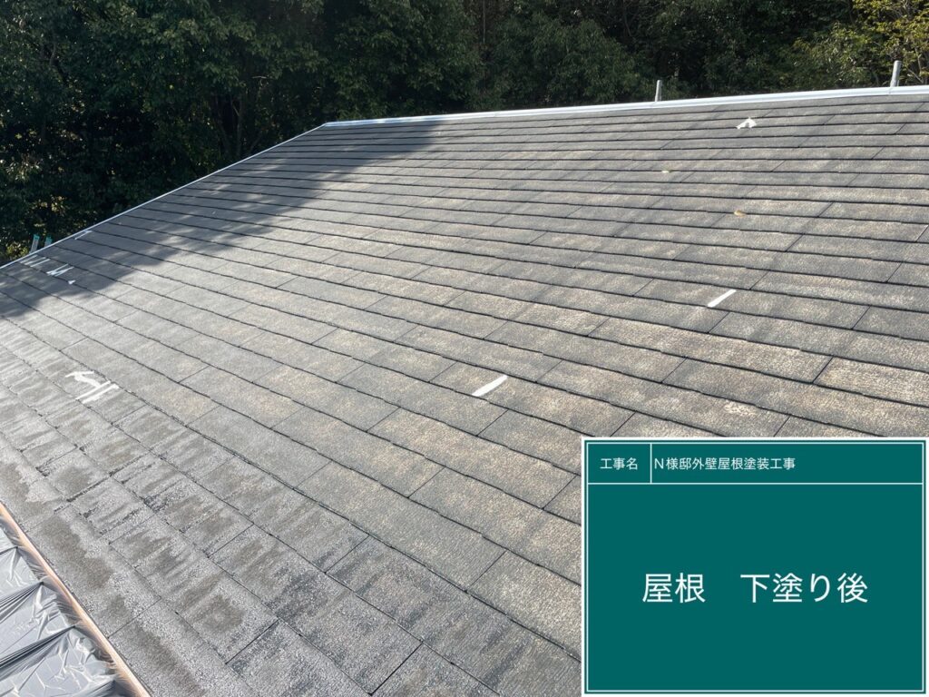 １回目　下塗り後です。