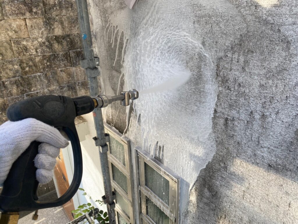 外壁高圧ジェット洗浄