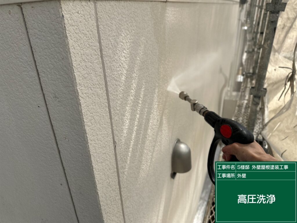 壁高圧ジェット洗浄